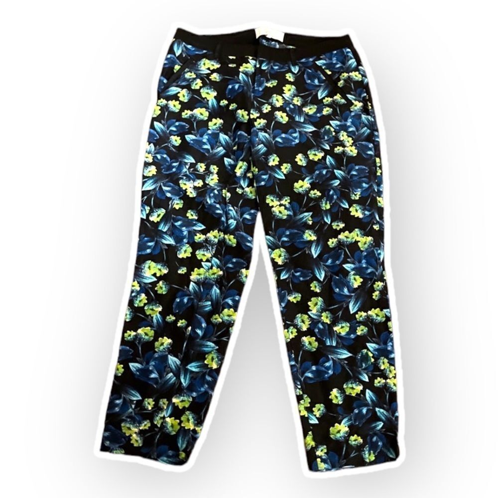 Joie Guioma Linen & Silk Floral Cropped Pants